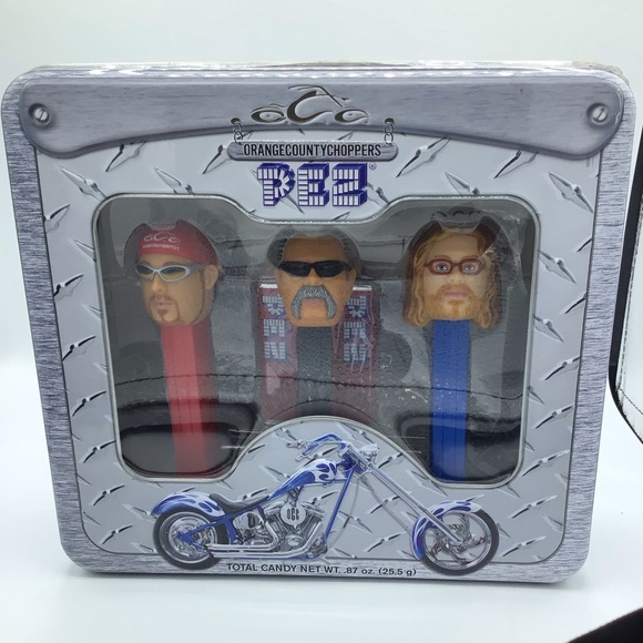 New and sealed OCC ORANGE COUNTY CHOPPERS Pez Candy tin set - Picture 4 of 10